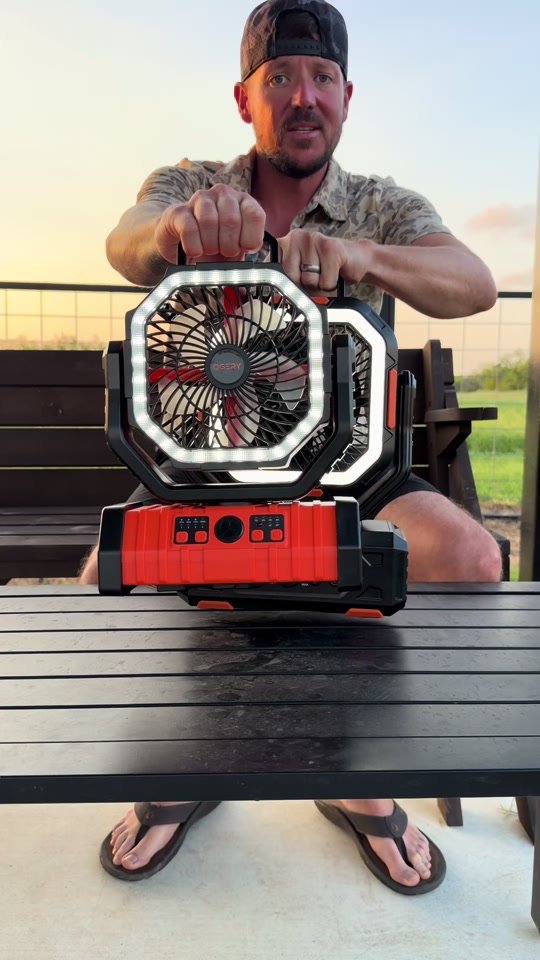 Upgraded my fan=Upgraded my summer 🙌🏼 #ogery #rechargeablefan #campin...