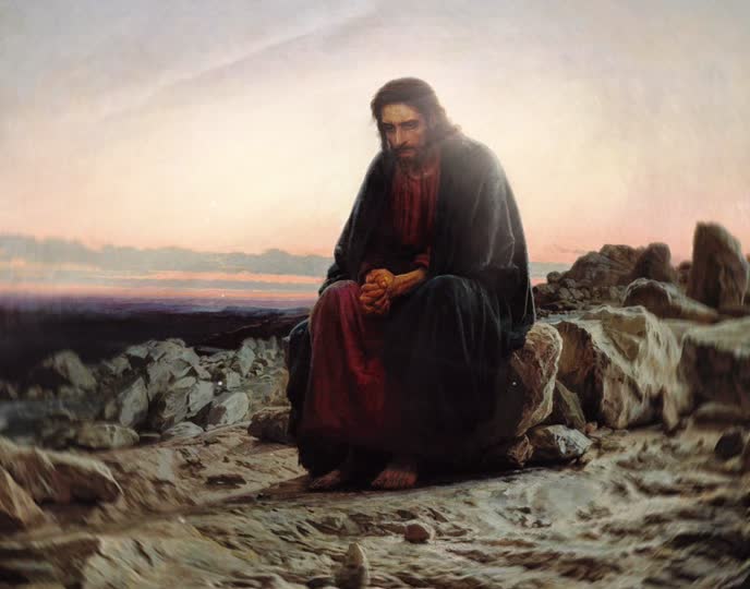 Christ in the Desert — Ivan Kramskoi Christ in the Desert was painted...
