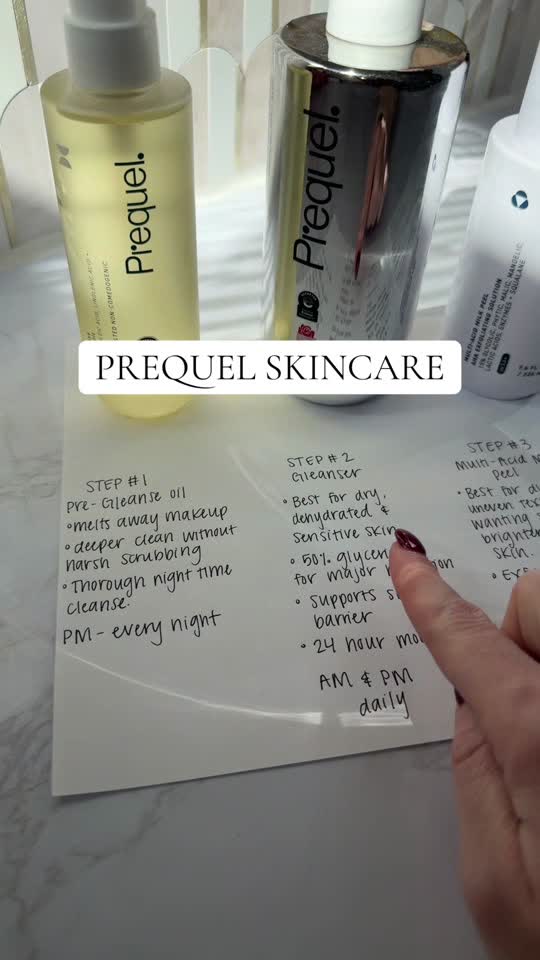 Prequel Skincare Routine #prequel #skincareroutine