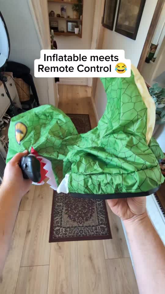 Remote Control Inflatable Dinosaur on TikTok