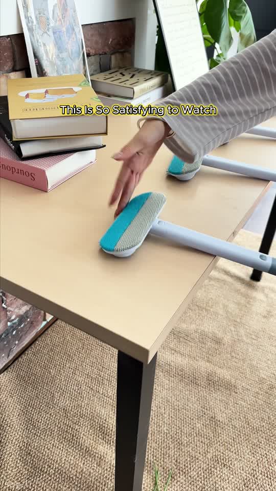 Just got this pet hair remover glove, and honestly, it's pretty easy ...